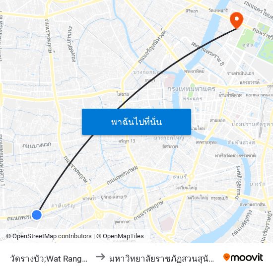 วัดรางบัว;Wat Rangbua to มหาวิทยาลัยราชภัฏสวนสุนันทา map