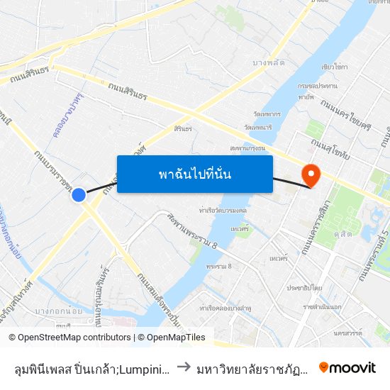 ลุมพินีเพลส ปิ่นเกล้า;Lumpini Place Pinklao to มหาวิทยาลัยราชภัฏสวนสุนันทา map