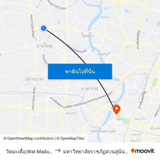 วัดมะเดื่อ;Wat Maduea to มหาวิทยาลัยราชภัฏสวนสุนันทา map