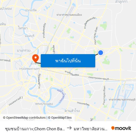 ชุมชนบ้านเกาะ;Chom Chon Ban Ko to มหาวิทยาลัยสวนดุสิต map