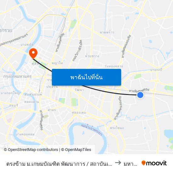 ตรงข้าม ม.เกษมบัณฑิต พัฒนาการ / สถาบันเทคโนโลยีไทยญี่ปุ่น;Opposite Kasem Bundit University Pattanakarn / Thai-Nichi Institute Of Technology to มหาวิทยาลัยสวนดุสิต map