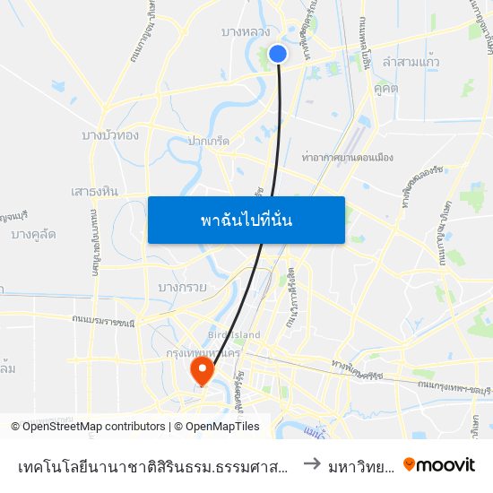 เทคโนโลยีนานาชาติสิรินธรม.ธรรมศาสตร์;Sirindhorn International Institute Of Technology. Thammasat. to มหาวิทยาลัยราชภัฏธนบุรี map