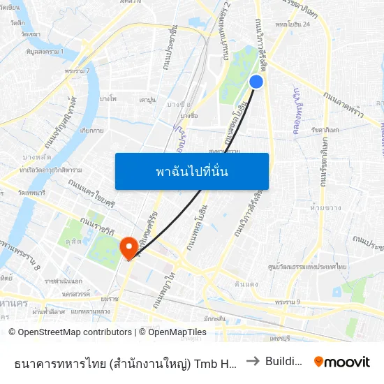 ธนาคารทหารไทย (สำนักงานใหญ่) Tmb Headquarter to Building 5 map
