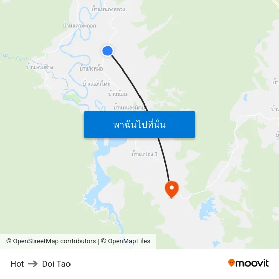 Hot to Doi Tao map