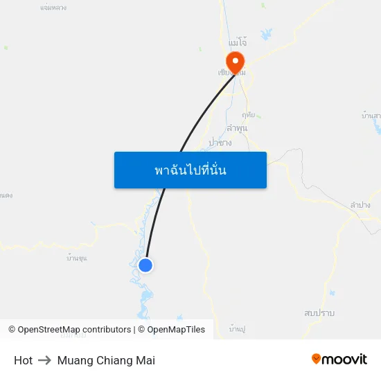 Hot to Muang Chiang Mai map