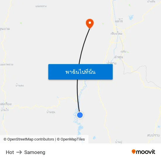 Hot to Samoeng map