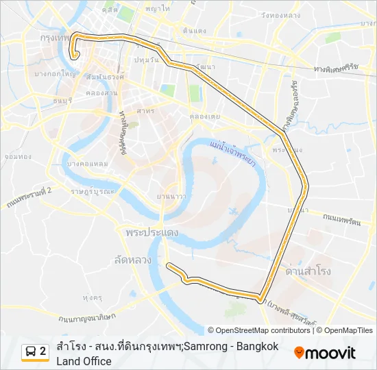 2 Bus Line Map