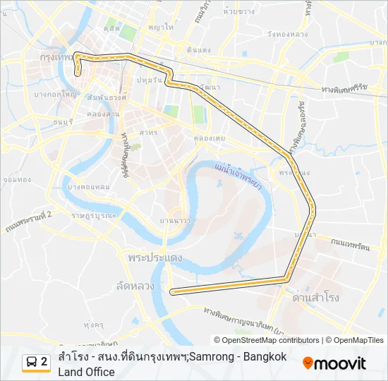 2 Bus Line Map