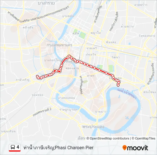 4 Bus Line Map