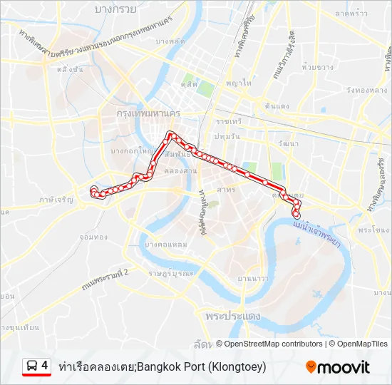 4 Bus Line Map