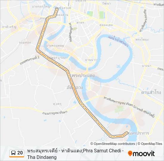20 Bus Line Map