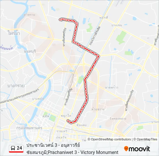 24 Bus Line Map