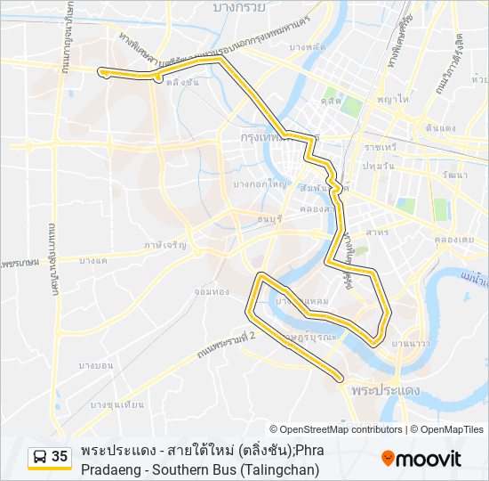 35 bus Line Map