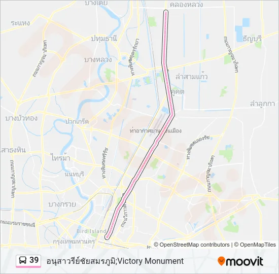 39 Bus Line Map