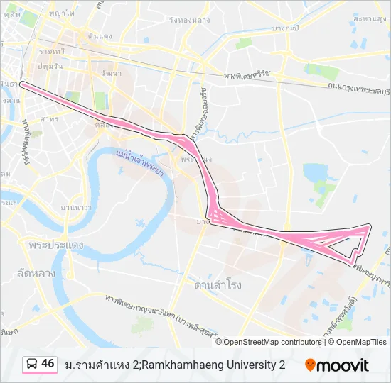 46 Bus Line Map