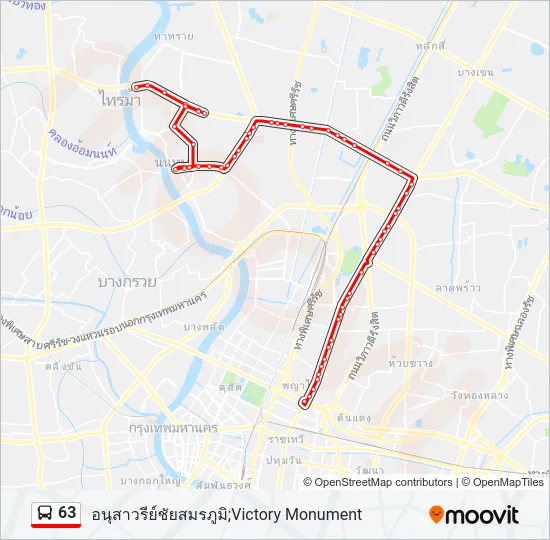 63 Bus Line Map