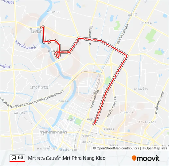63 Bus Line Map