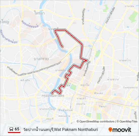 65 Bus Line Map