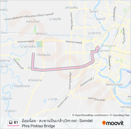 81 Bus Line Map