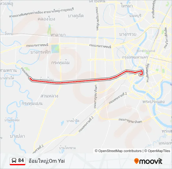 84 Bus Line Map