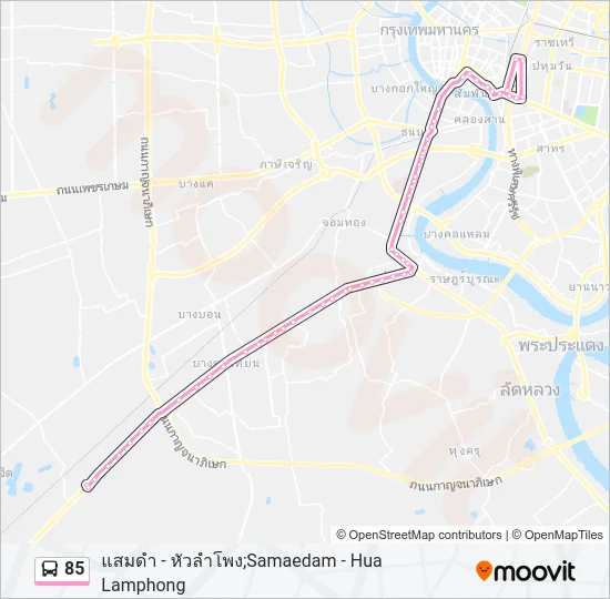 85 Bus Line Map
