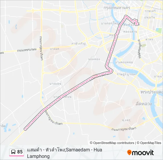 85 Bus Line Map