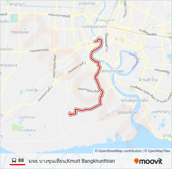 88 Bus Line Map