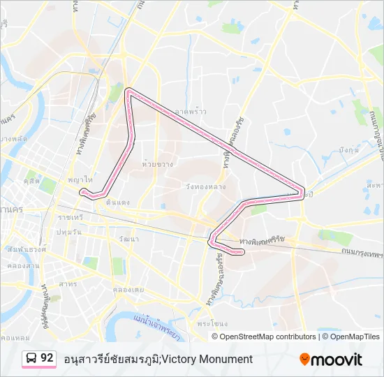 92 Bus Line Map