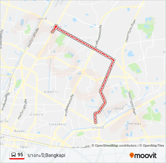 95 Bus Line Map