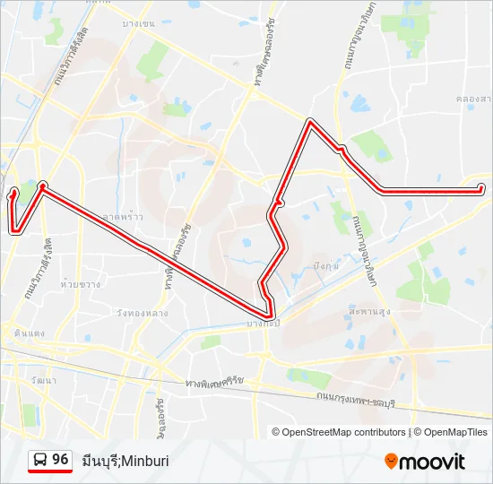 96 Bus Line Map
