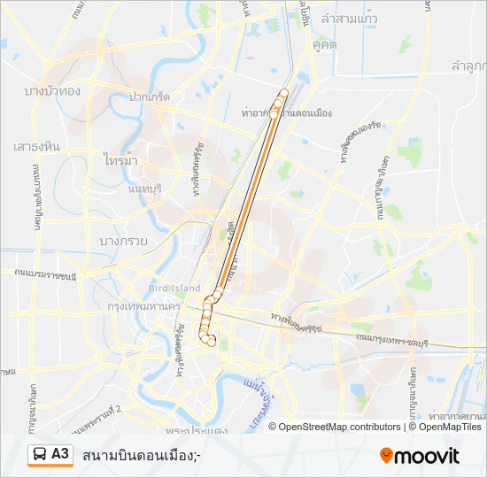 A3 Bus Line Map