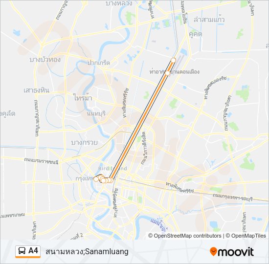 A4 Bus Line Map