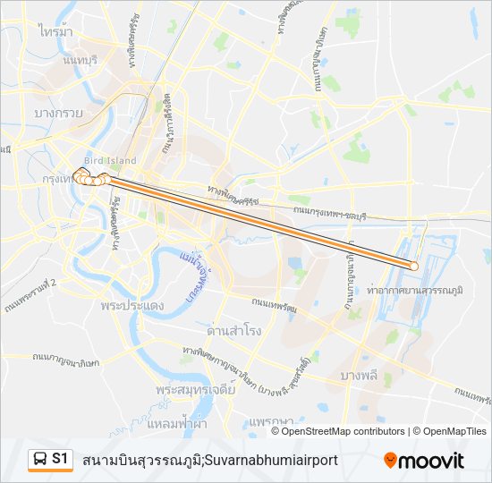 S1 Bus Line Map