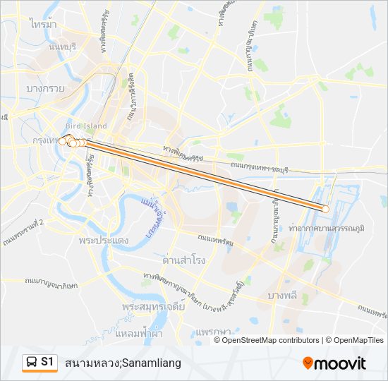S1 Bus Line Map