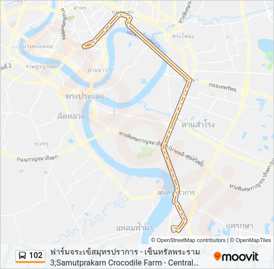 102 Bus Line Map