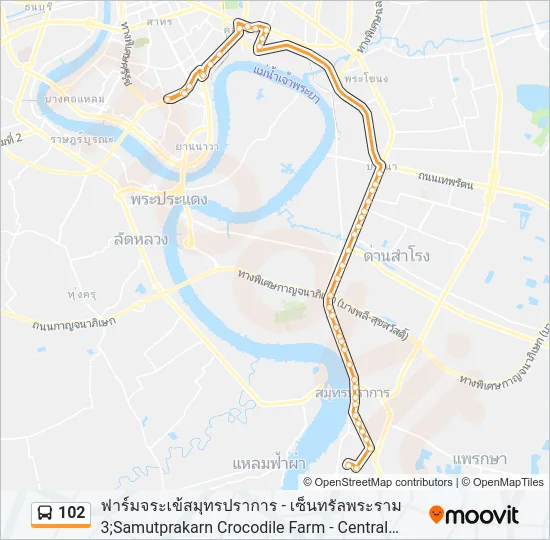 102 Bus Line Map