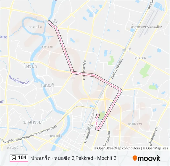 104 Bus Line Map