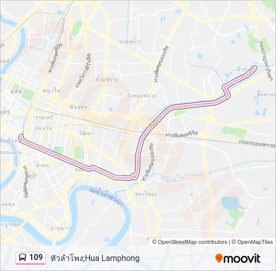 109 Bus Line Map