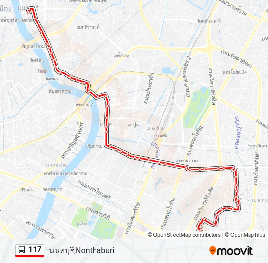 117 Bus Line Map