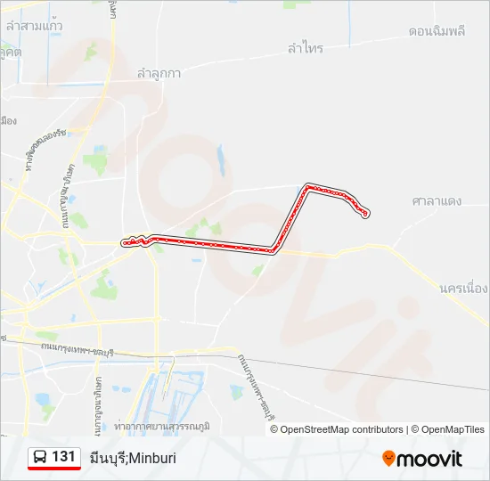 131 Bus Line Map