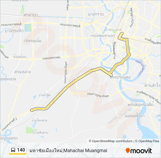 140 Bus Line Map