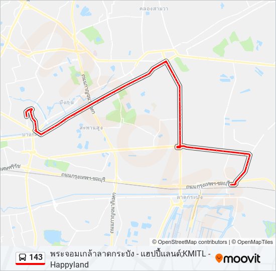 143 Route: Schedules, Stops & Maps - แฮปปี้แลนด์;Happyland (Updated)