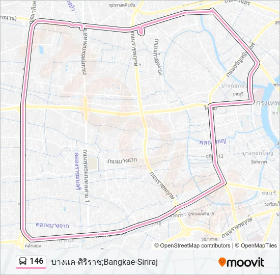 146 Bus Line Map
