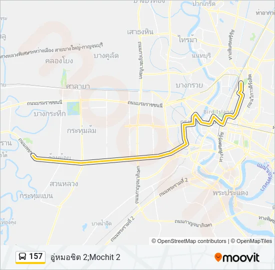 157 Bus Line Map