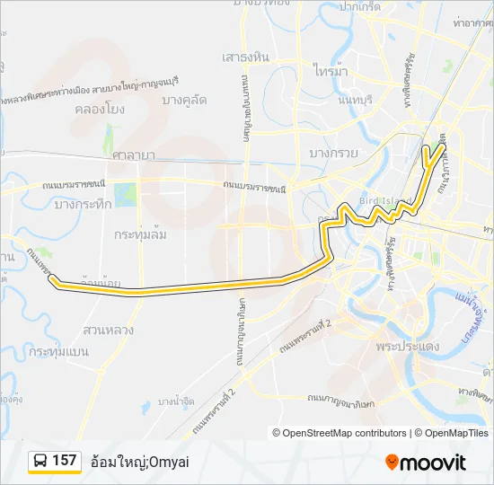 157 Bus Line Map