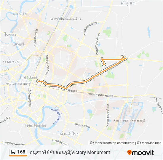 168 Bus Line Map