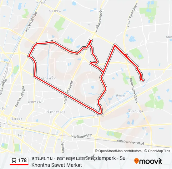 178 Bus Line Map