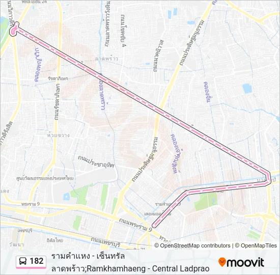 182 Bus Line Map