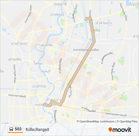 503 Bus Line Map