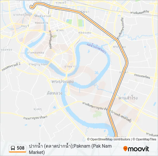 508 รถบัส แผนที่สายรถ